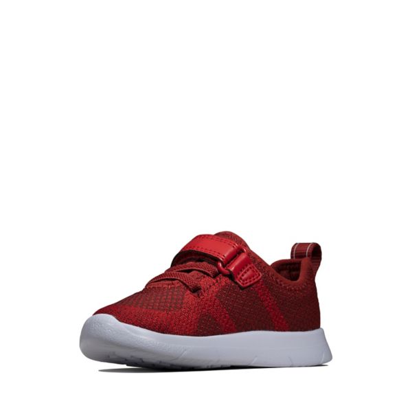 Clarks Boys Ath Flux Toddler Casual Shoes Burgundy | CA-9034615